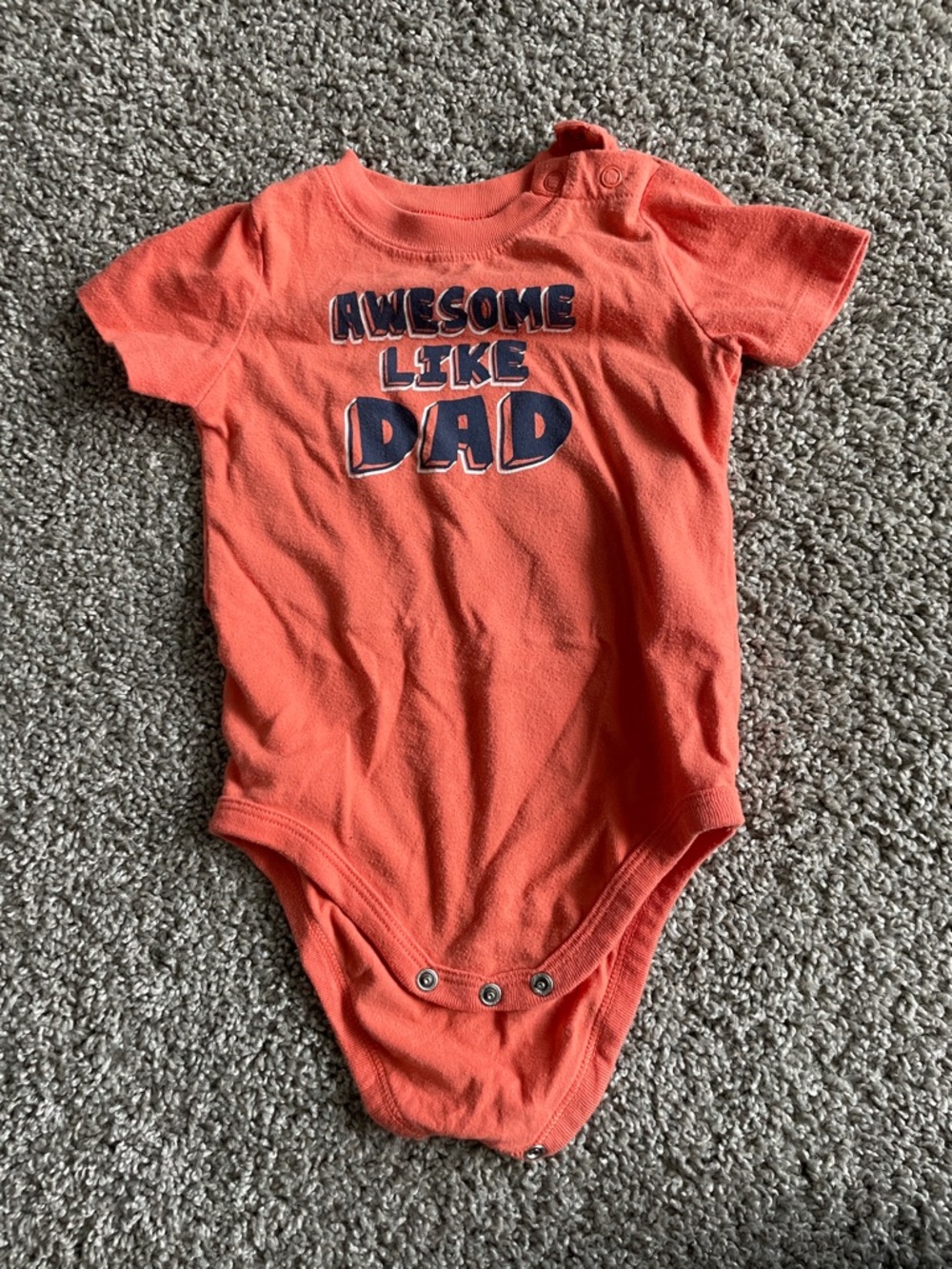 Garanimals Orange 'Awesome Like Dad' Baby Bodysuit